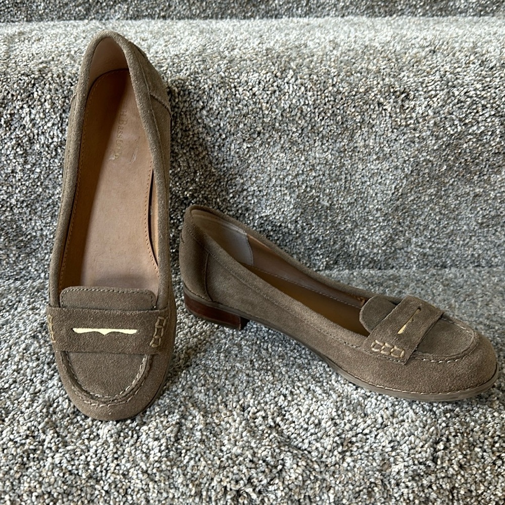GH Baas & Co Suede/Leather “Beatrice-3” Loafers in Searock Color